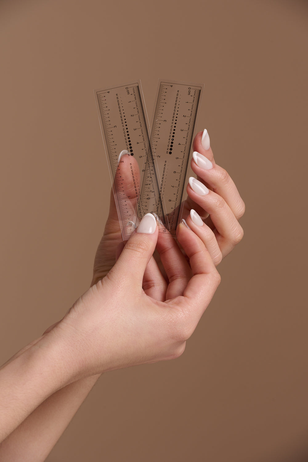 Cinta métrica flexible (para medir uñas)